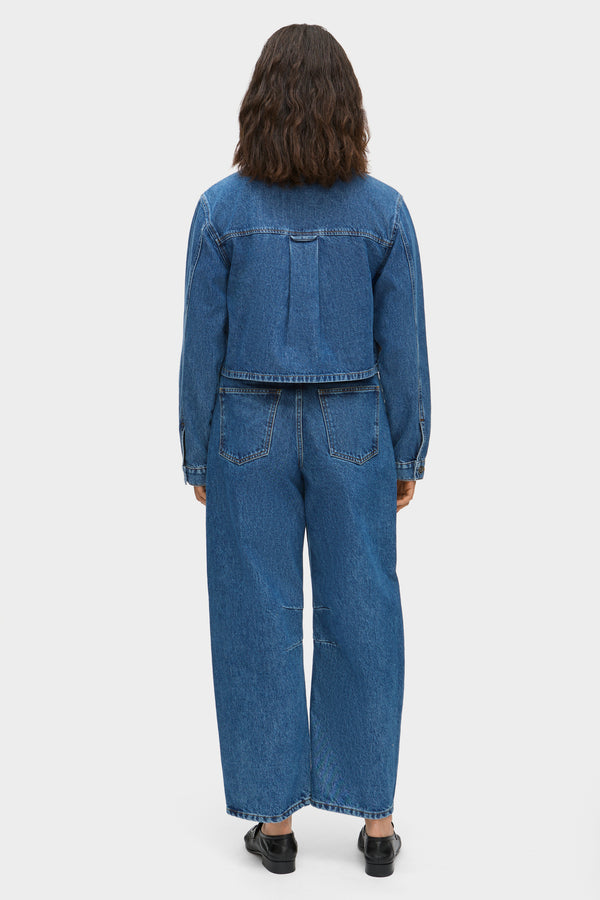 Aligne ALIGNE Short Denim Jacket - Blue | Ethan OUTERWEAR