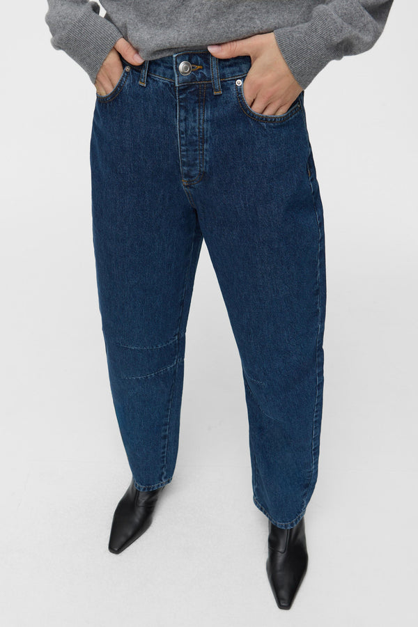 Aligne ALIGNE Slim Barrel Jeans - Mid Blue | Henry JEANS