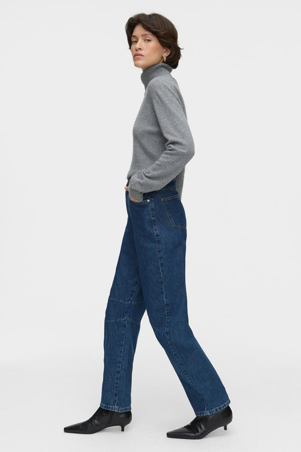 Aligne ALIGNE Slim Barrel Jeans - Mid Blue | Henry JEANS