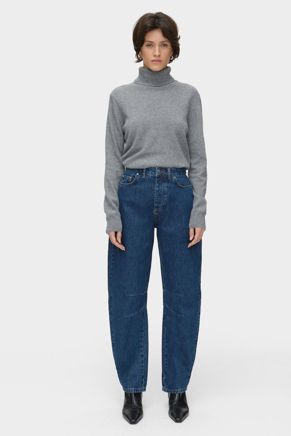 aligne ALIGNE Slim Barrel Jeans - Mid Blue | Henry JEANS