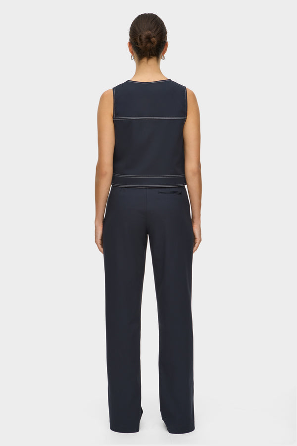 Aligne ALIGNE Split Tailored Trouser - Blue | Amelia TROUSERS