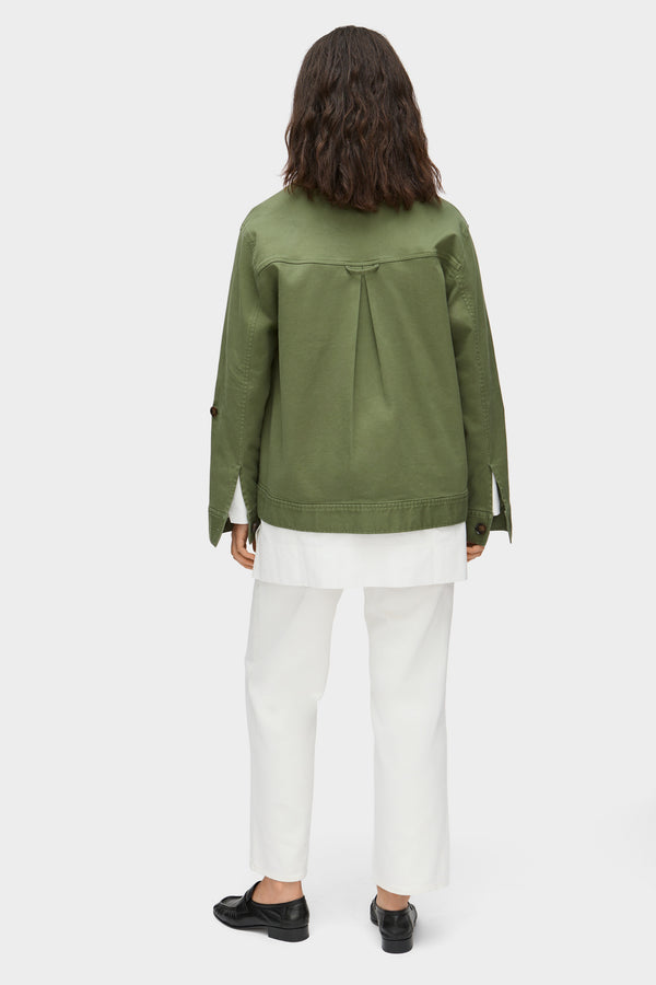 Aligne ALIGNE Utility Cotton Jacket - Green | Maria OUTERWEAR