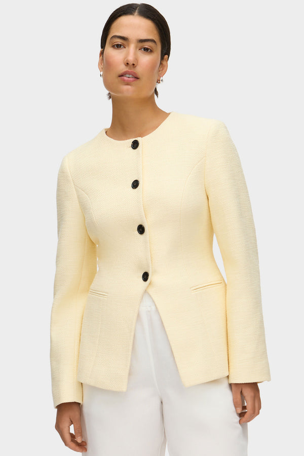 aligne ALIGNE Waisted Boucle Blazer - Yellow | Daphne BLAZER