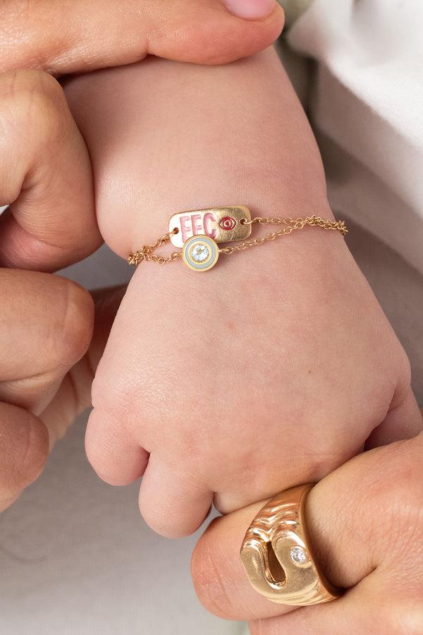 Alison Lou Baby Enamel ID Bracelet