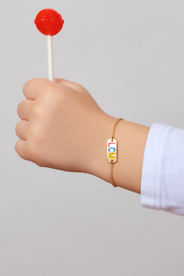 Alison Lou Baby Enamel ID Bracelet