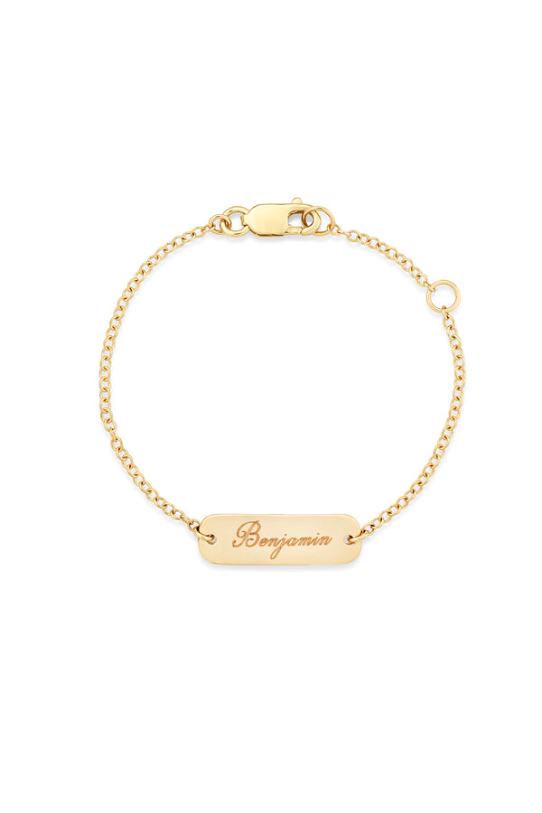 alison lou Baby Engraved ID Bracelet