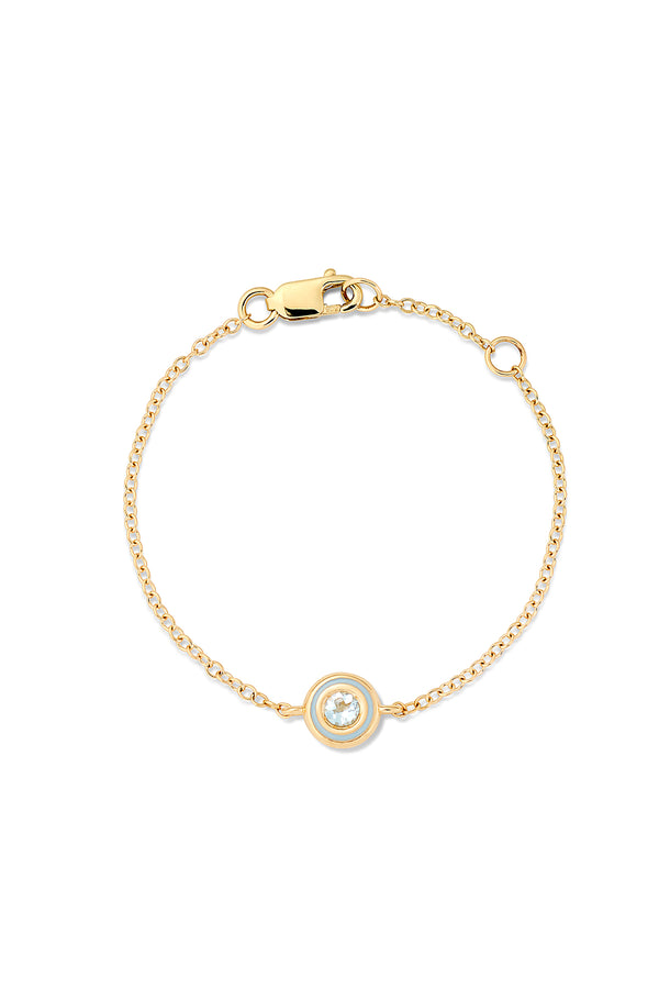 alison lou Birthstone Bezel Baby Bracelet