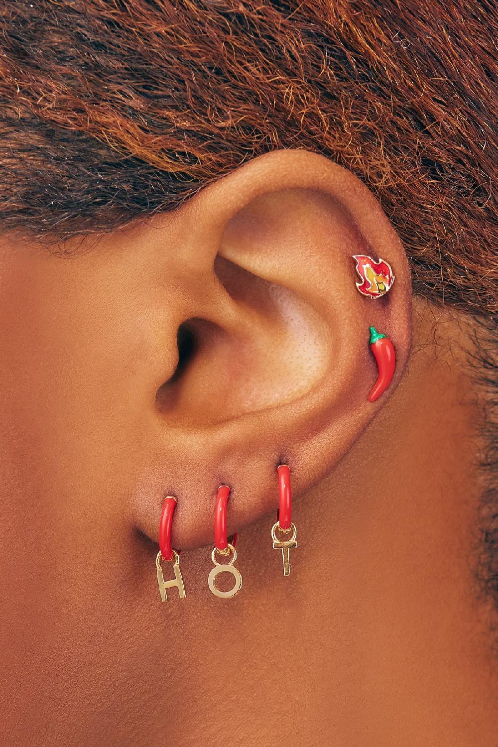 Alison Lou Chilli Pepper Stud