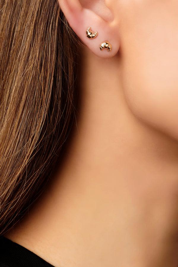Alison Lou Croissant Stud