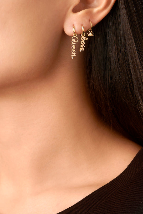 Alison Lou Crown Huggie