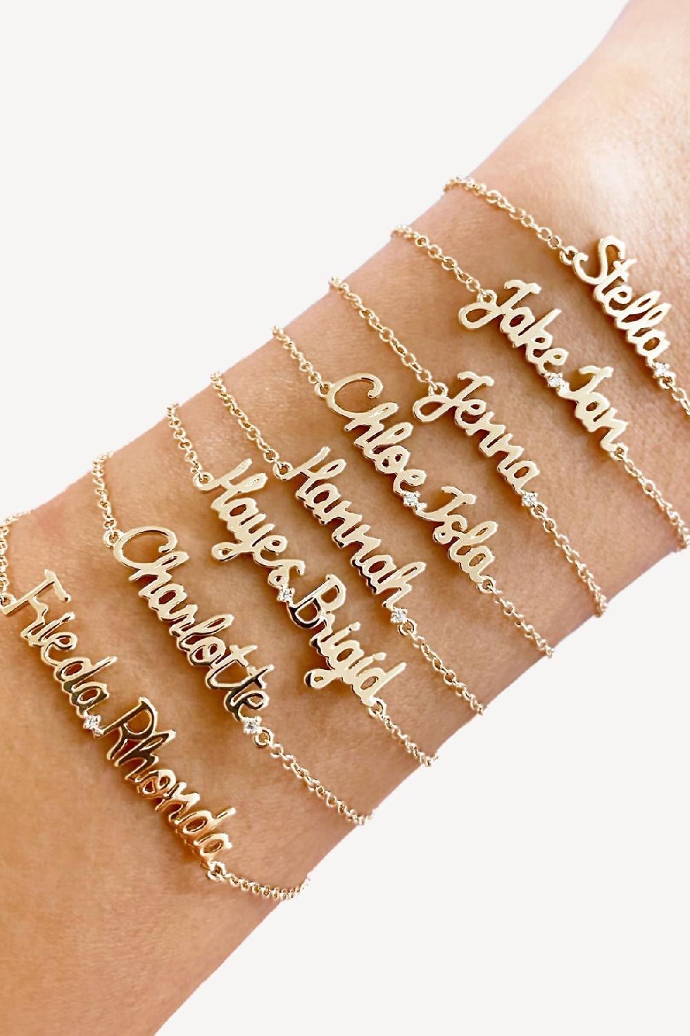 Alison Lou Custom Double Word Bracelet