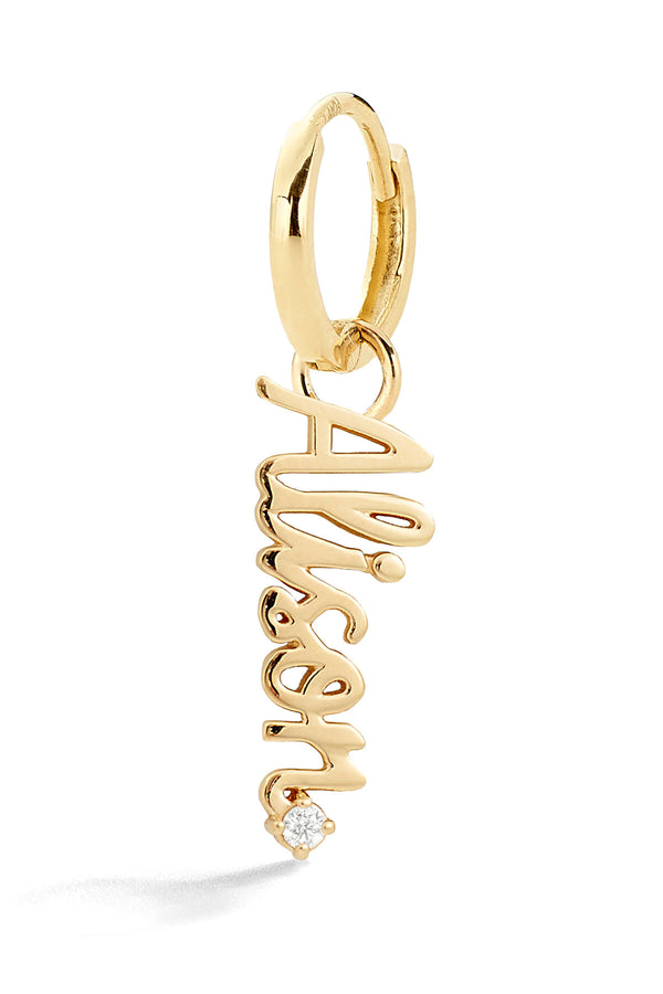 alison lou Custom Word Huggie