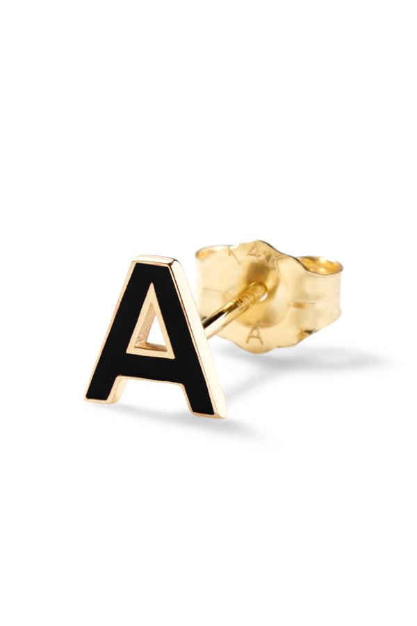 Alison Lou Enamel Letter Stud