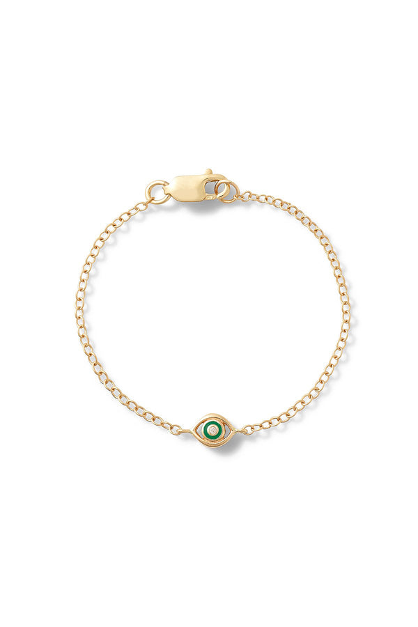 alison lou Evil Eye Baby Bracelet