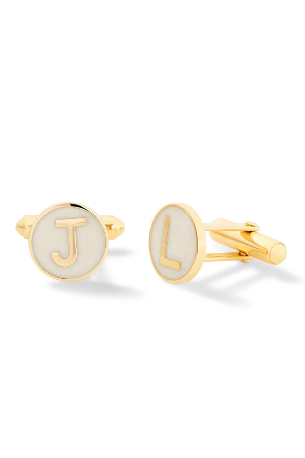alison lou Gold Cufflinks