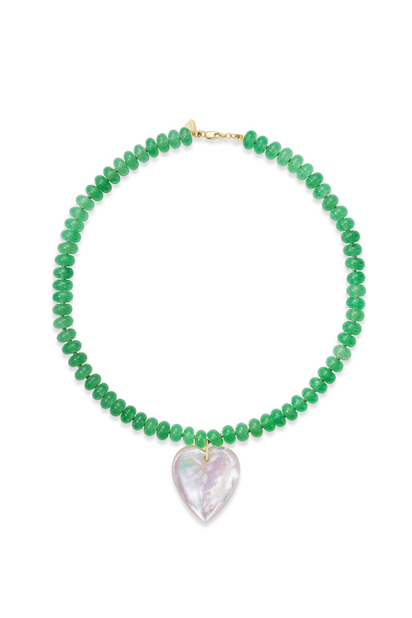 Alison Lou Green Quartz Beaded Necklace