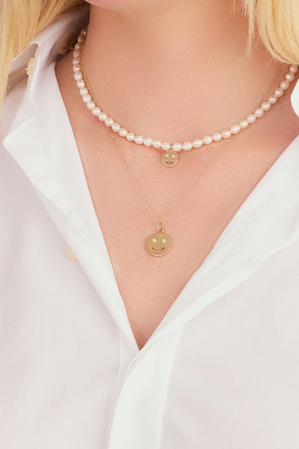 Alison Lou Happiest Pearl Necklace