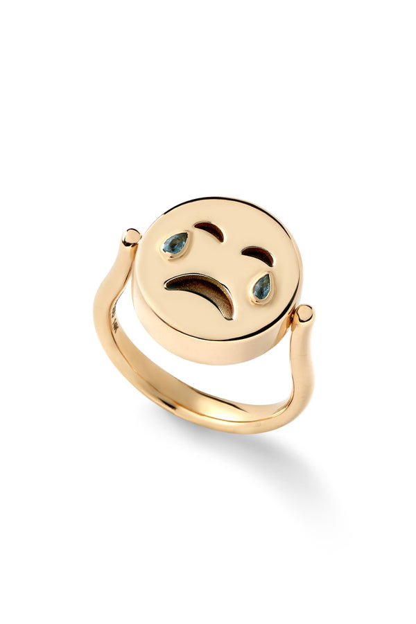 Alison Lou Happy/Sad Flip Ring