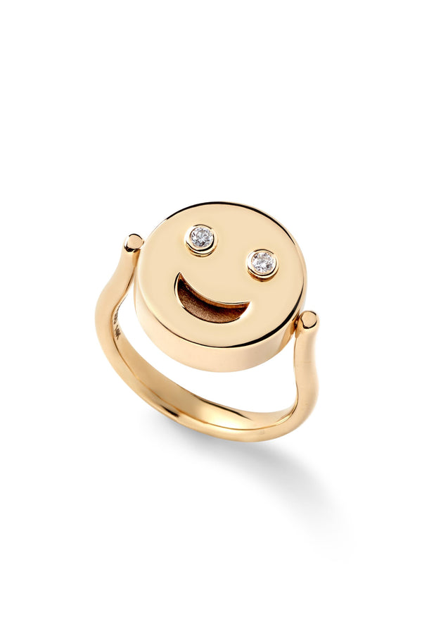 alison lou Happy/Sad Flip Ring