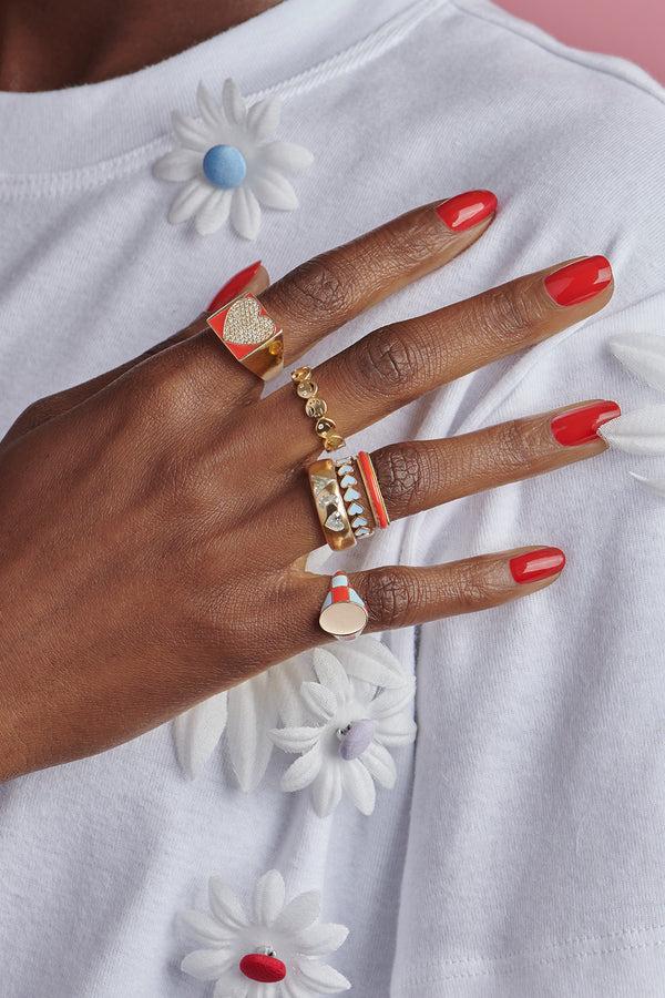 Alison Lou Happy Sad Ring