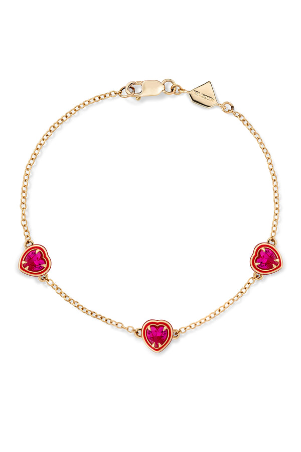 alison lou Heart Cocktail By The Yard Bracelet