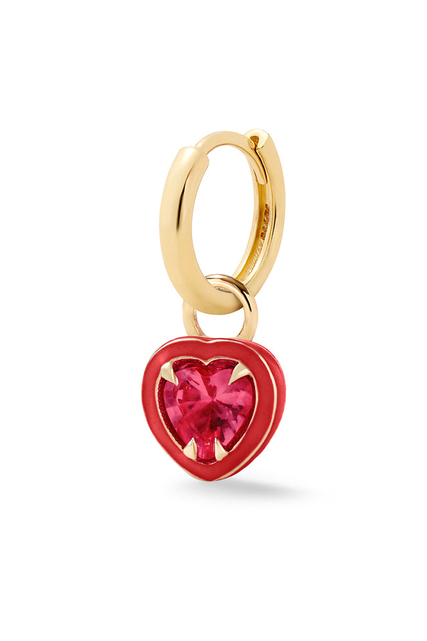 alison lou Heart Cocktail Huggie