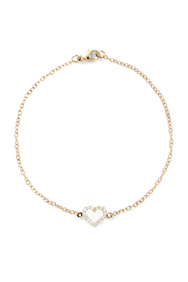Alison Lou Heart Diamond Bracelet
