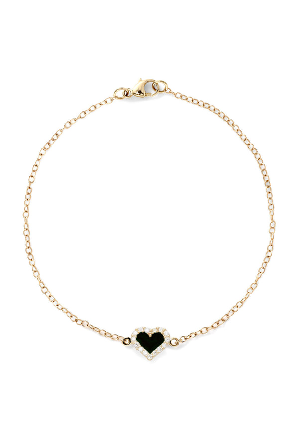 alison lou Heart Diamond Bracelet