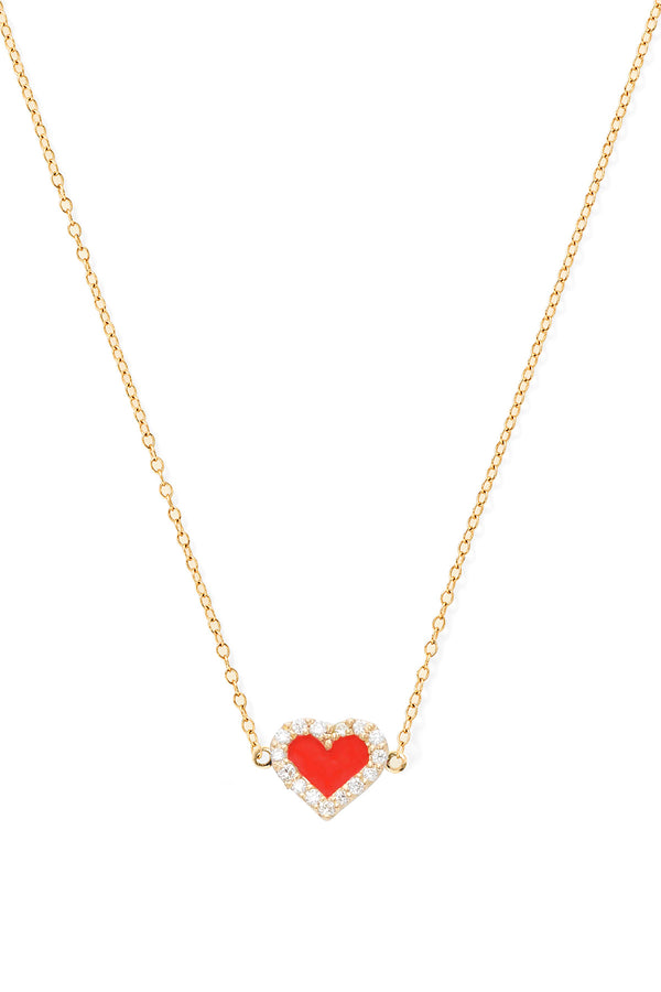 Alison Lou Heart Diamond Necklace
