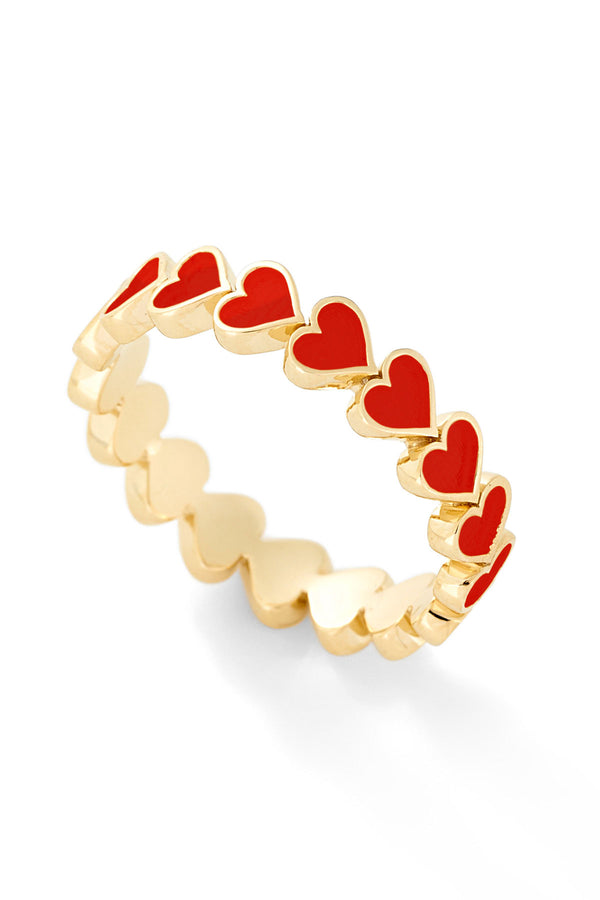 alison lou Heart Stack Ring