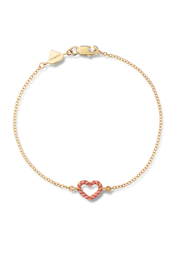 Alison Lou Heart Streamer Bracelet