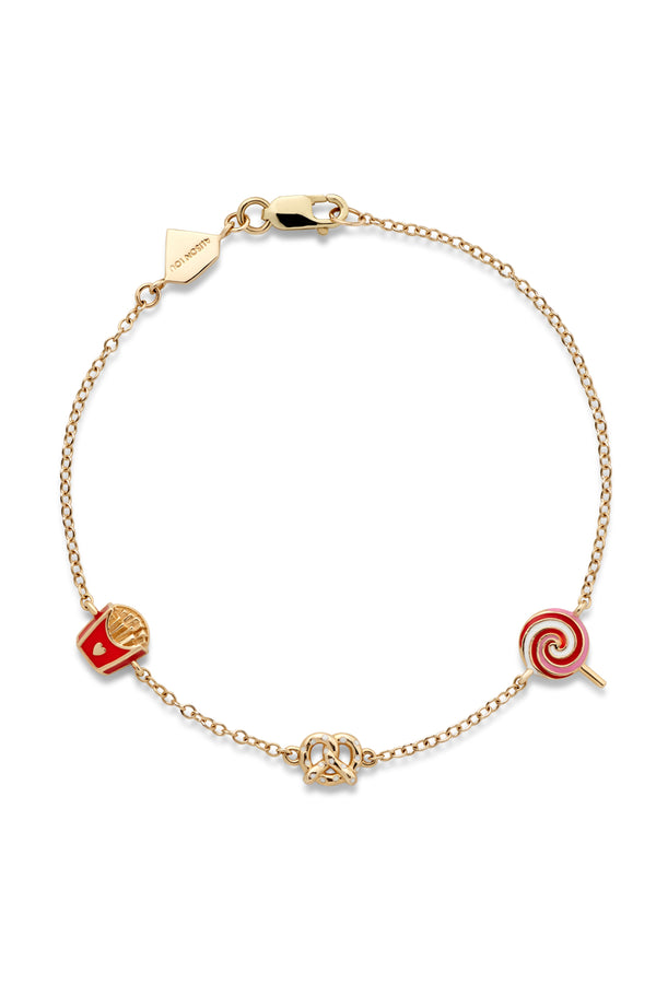 alison lou Junk Food By The Yard Bracelet