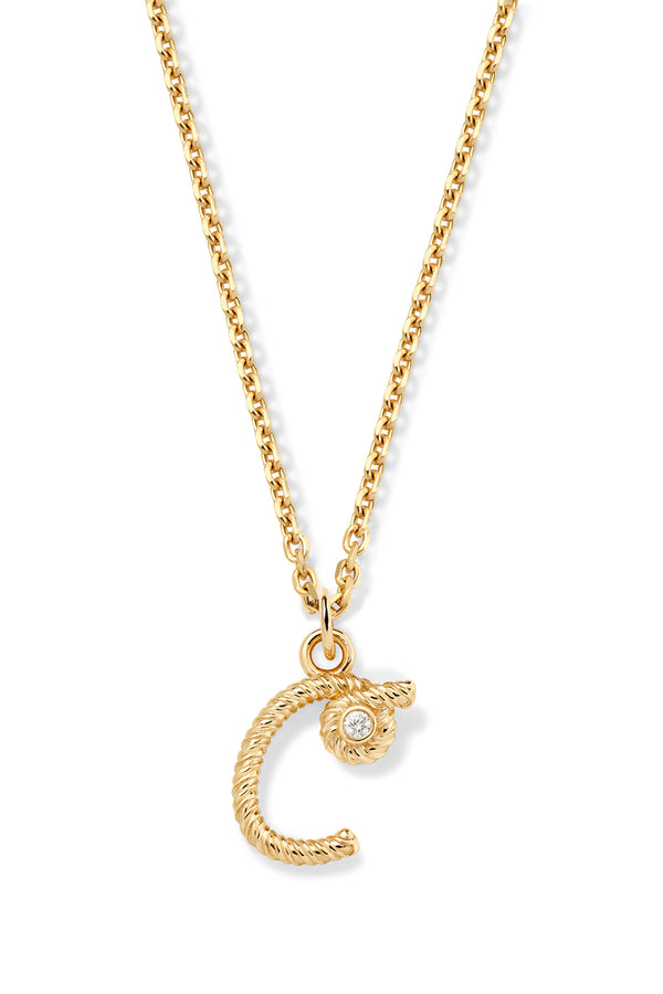 Alison Lou Letter Streamer Necklace