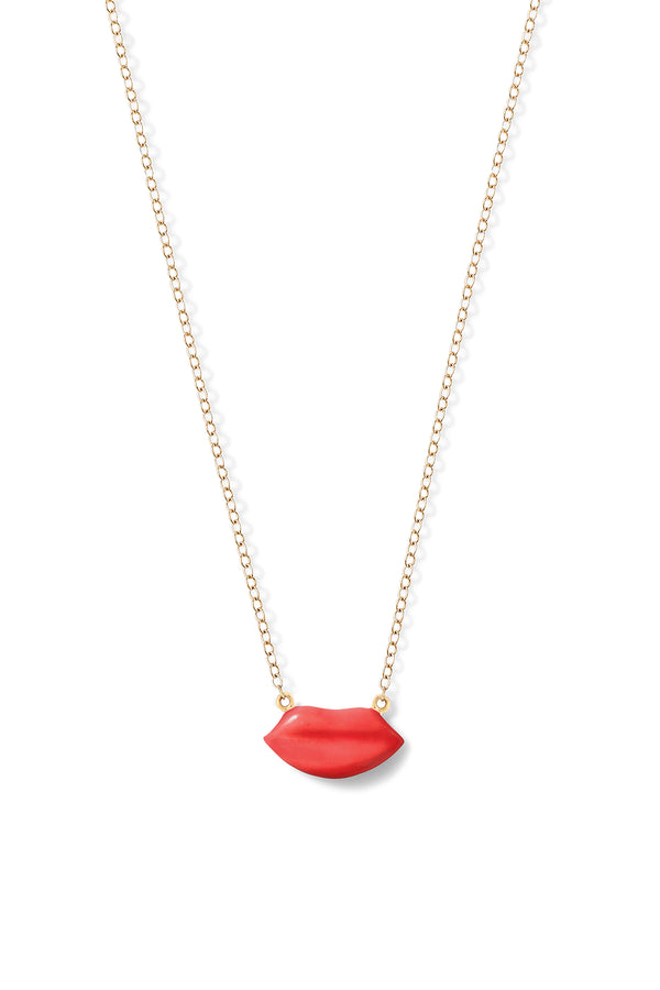 alison lou Lip Necklace