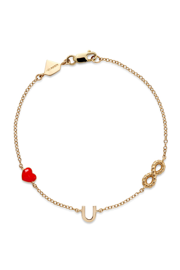 alison lou Love U Forever By The Yard Bracelet