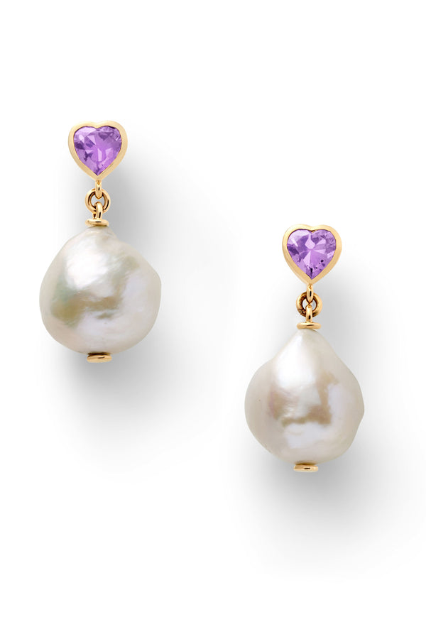 Alison Lou Lover Pearl Drop Earrings