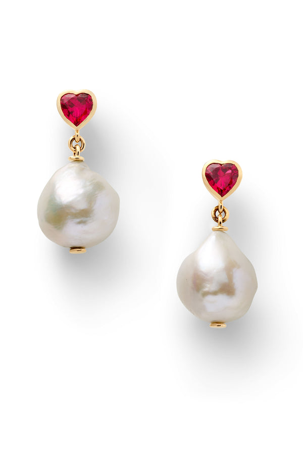 alison lou Lover Pearl Drop Earrings