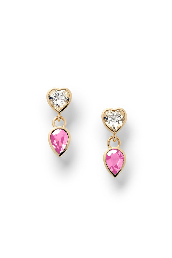 alison Lou Lover + Tear Double Drop Earrings