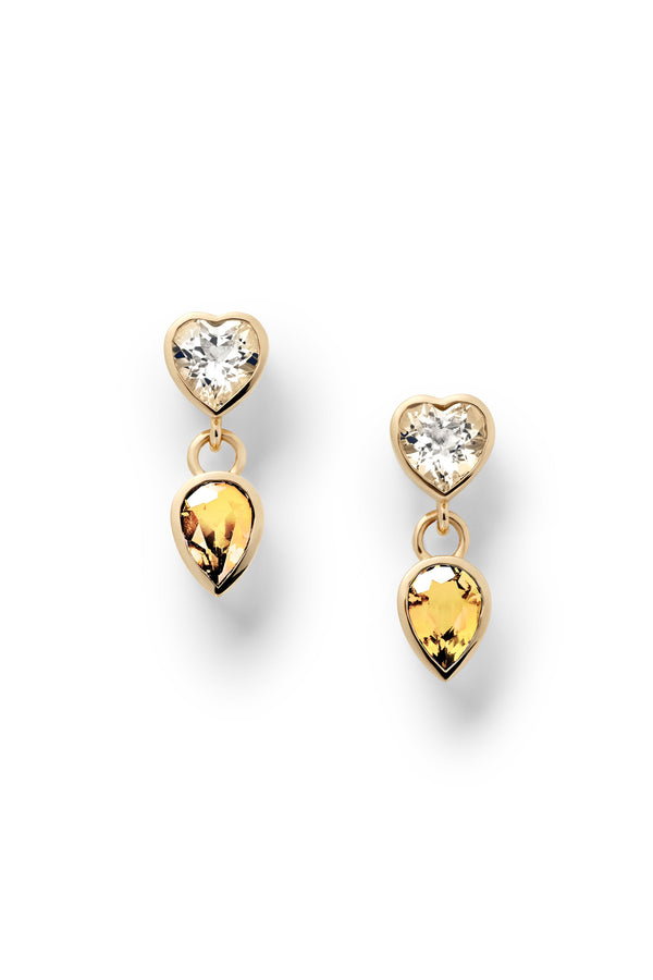 alison lou Lover + Tear Double Drop Earrings