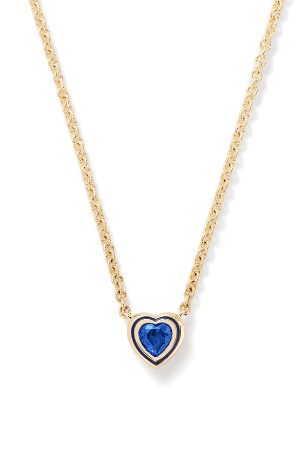 Alison Lou Madison Necklace With Heart Bezel Stone