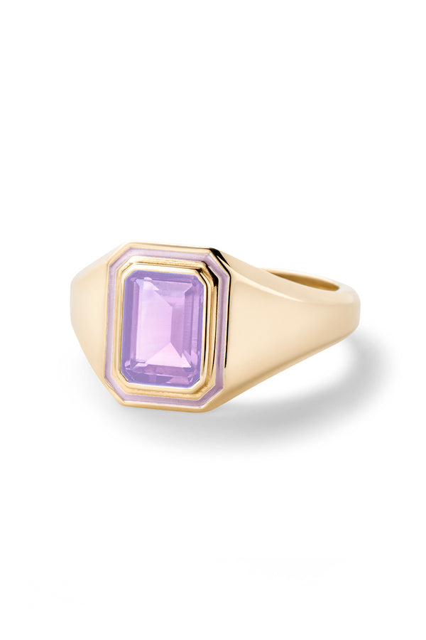 Alison Lou Madison Rectangle Bezel Signet Ring