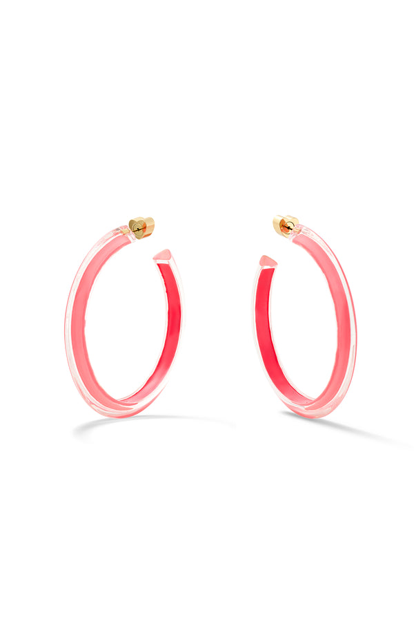 alison lou Medium Lucite Jelly Hoop™ Earrings