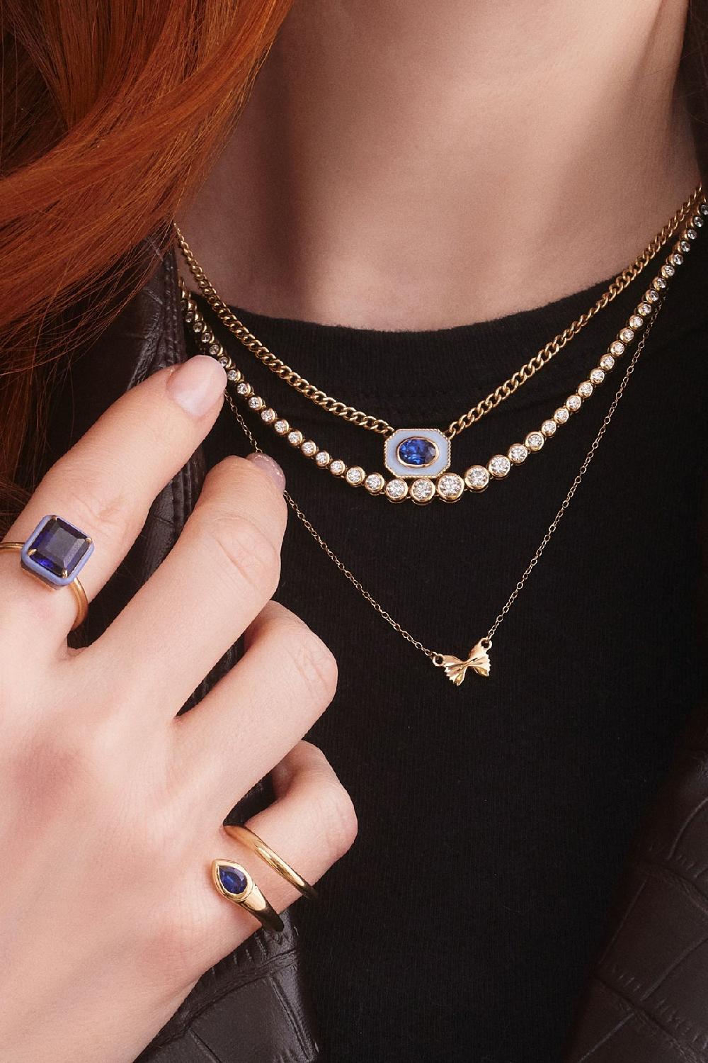 Alison Lou Mini Bowtie Necklace