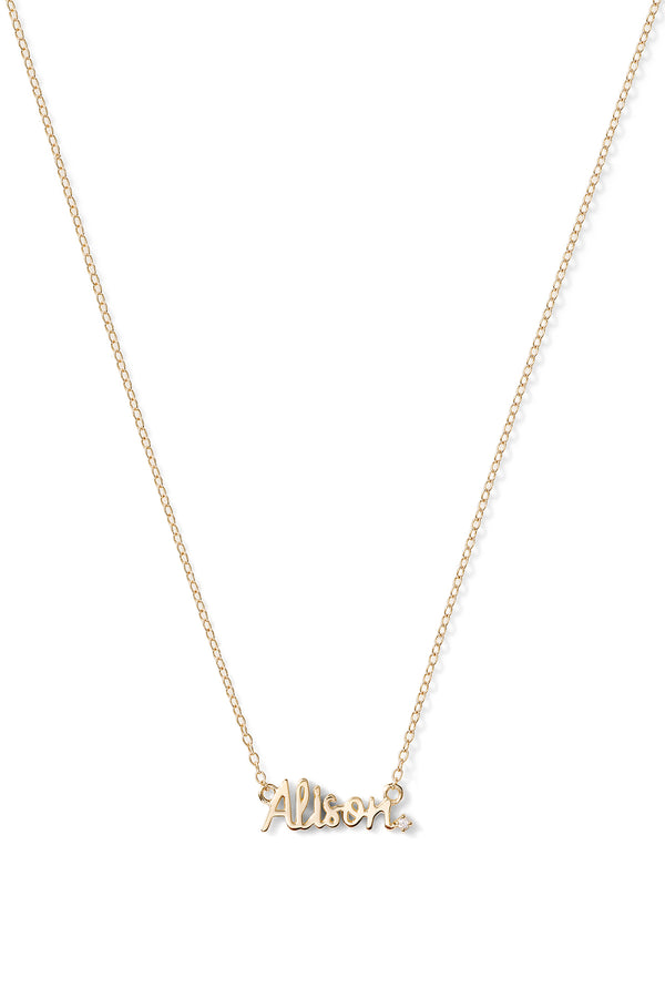 alison lou Mini Custom Word Necklace