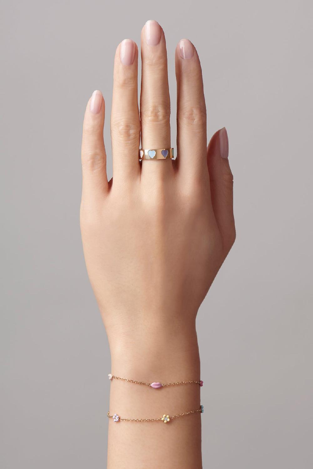 Alison Lou Mini Flower By The Yard Bracelet