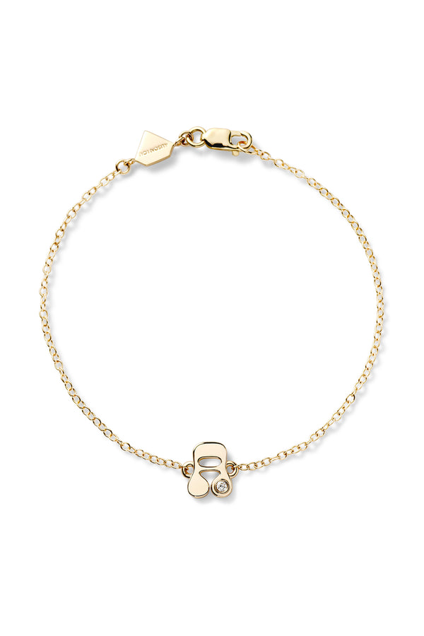 alison lou Mini Stellar Letter Bracelet
