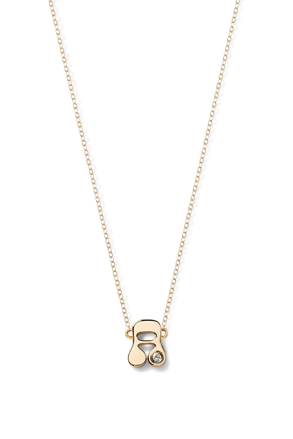 alison lou Mini Stellar Letter Necklace