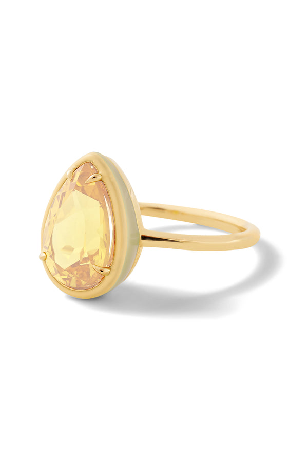 alison lou Pear Cocktail Ring