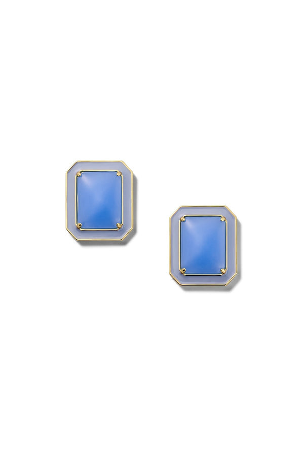 alison lou Rectangle Jelly Button Stud Earrings