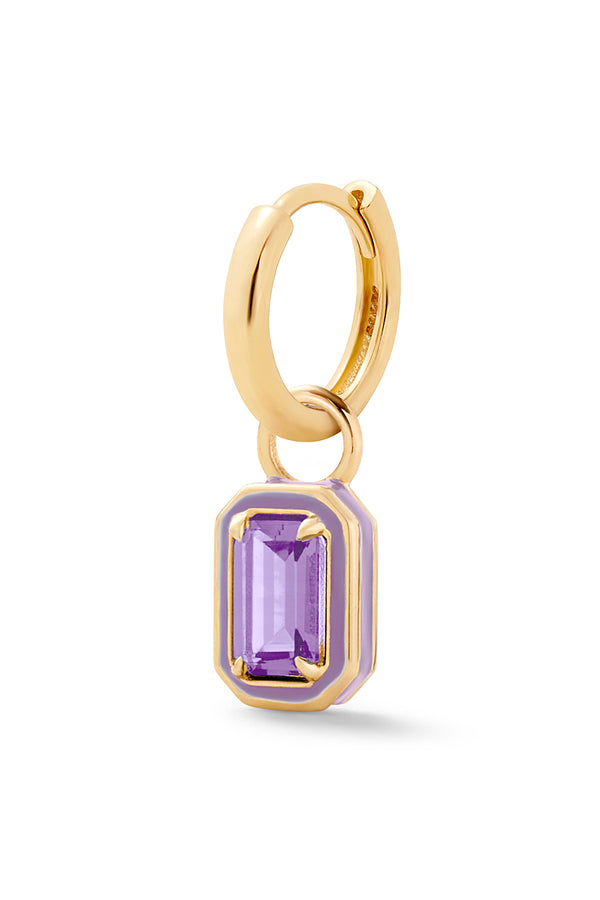 Alison Lou Rectangular Cocktail Huggie